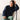 The Joy of Being Present Oversized Sweatshirt Marineblauw